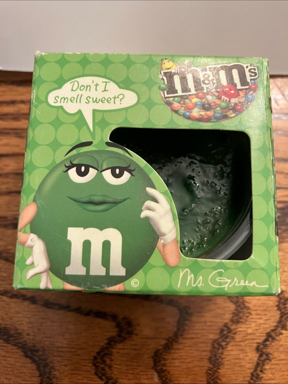 M&M'S Ms. Green Scented Candle - Green Packaging
